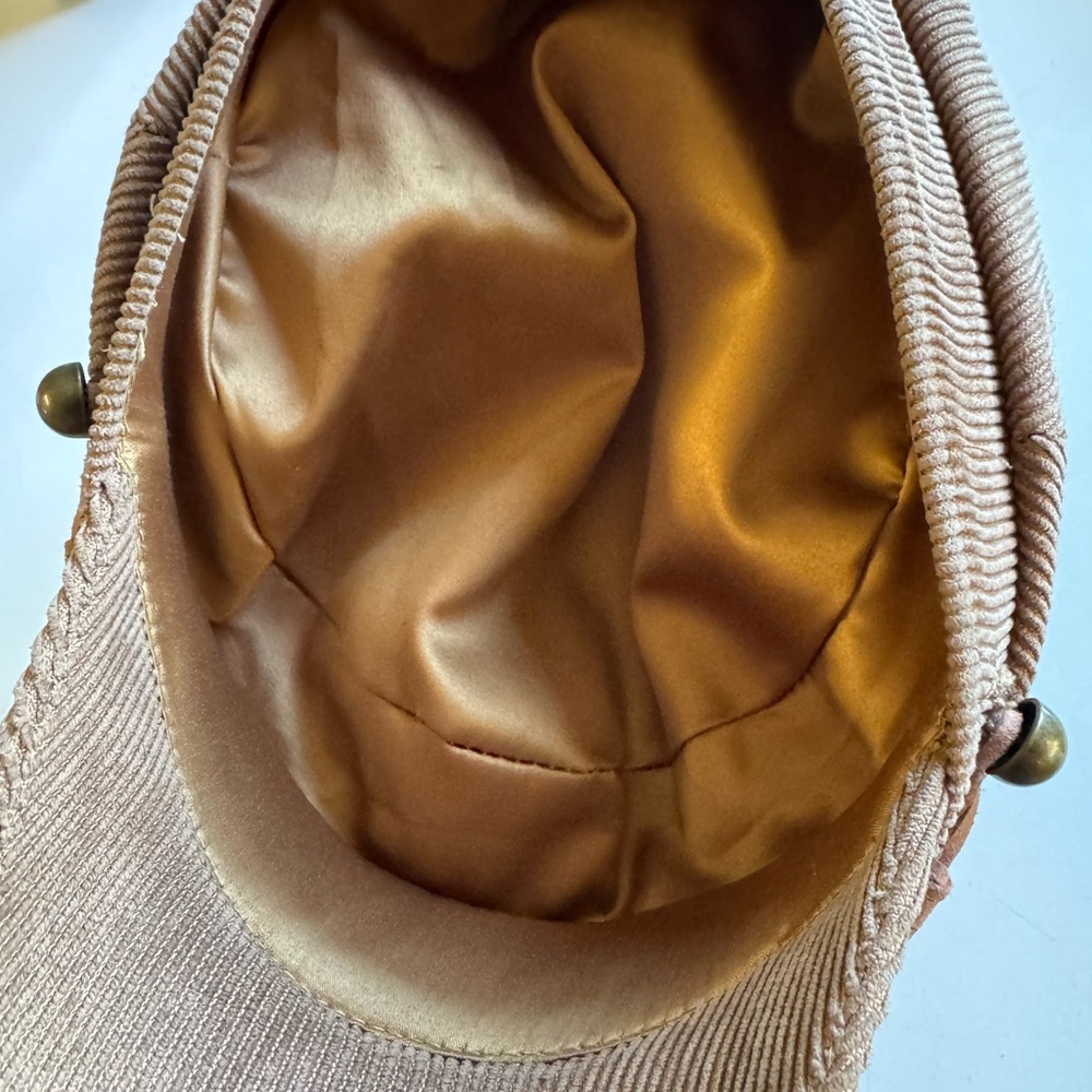 Brown Tan Camel Baker Boy Corduroy Retro Nine West OS Hat MINTY - Picture 7 of 7